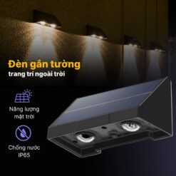 Đèn Hắt Tường 2 Tia Ngoài Trời Năng Lượng Mặt Trời - DSV04