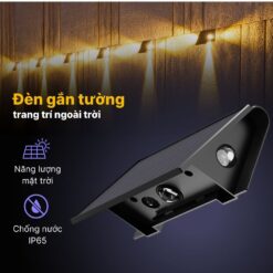 Đèn Hắt Tường 3 Tia Ngoài Trời Năng Lượng Mặt Trời - DSV06