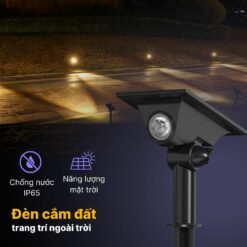 Đèn Cắm Đất Năng Lượng Mặt Trời Trang Trí Sân Vườn - DSV07