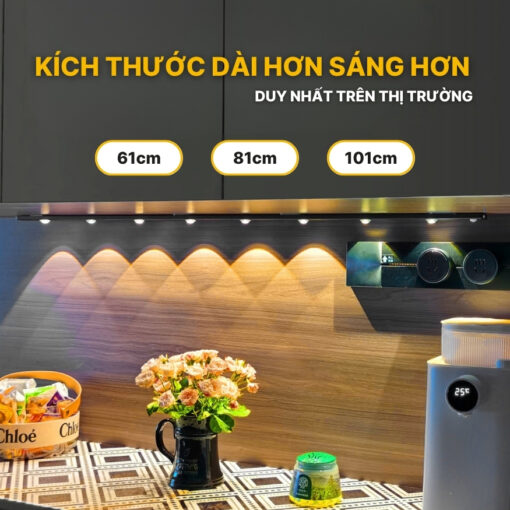 Đèn LED Thanh 92cm Cảm Biến Độc lập Trang Trí Hiệu Ứng Gợn Sóng Cao Cấp DTM01C - Ảnh 4