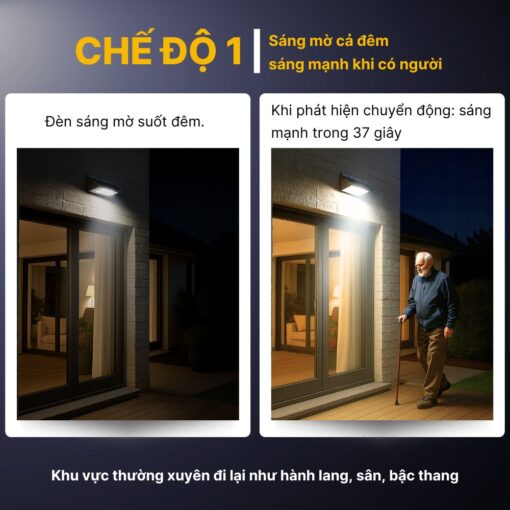 Đèn Cảm Biến Năng Lượng Mặt Trời Chiếu Sáng Ngoài Trời - DSV101 - Ảnh 12