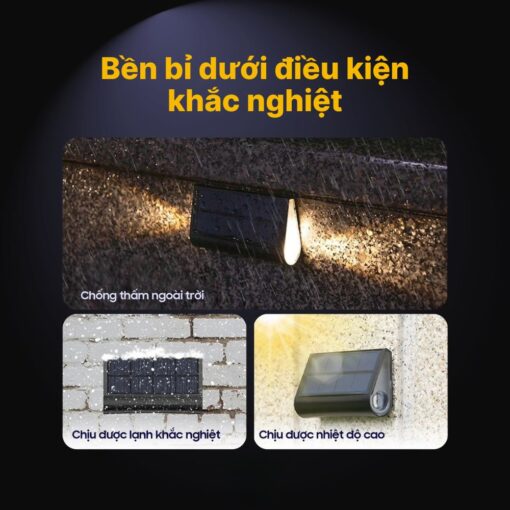 Đèn Hắt Tường Cầu Thang Ngoài Trời Năng Lượng Mặt Trời - DSV02 - Ảnh 3