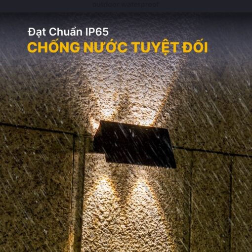 Đèn Hắt Tường 4 Tia Ngoài Trời Năng Lượng Mặt Trời - DSV05 - Ảnh 3