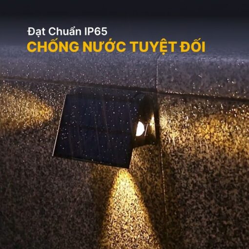 Đèn Hắt Tường 3 Tia Ngoài Trời Năng Lượng Mặt Trời - DSV06 - Ảnh 3