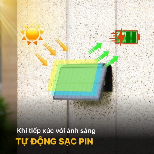 Đèn Hắt Tường 3 Tia Ngoài Trời Năng Lượng Mặt Trời - DSV06 - Ảnh 5