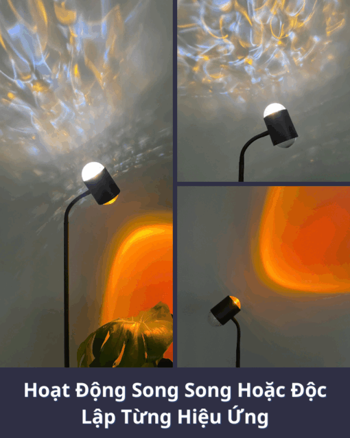 Đèn Sàn Romantic 1 Đầu 2 Hiệu Ứng Sóng Nước Và Hoàng Hôn DCC08 - Ảnh 10