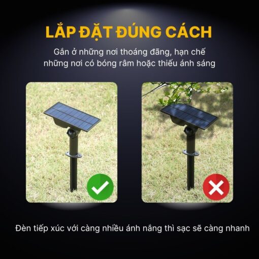 Đèn Cắm Đất Năng Lượng Mặt Trời Trang Trí Sân Vườn - DSV07 - Ảnh 8