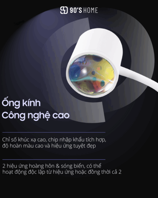 Đèn Sàn Romantic 1 Đầu 2 Hiệu Ứng Sóng Nước Và Hoàng Hôn DCC08 - Ảnh 12