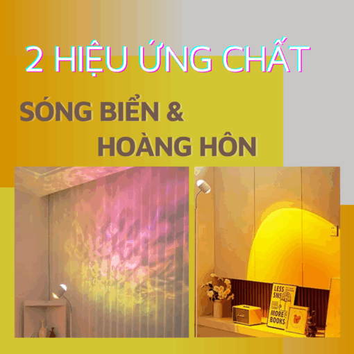 Đèn Sàn Romantic 1 Đầu 2 Hiệu Ứng Sóng Nước Và Hoàng Hôn DCC08 - Ảnh 3