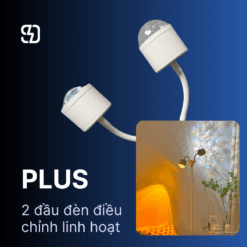 Đèn Sàn Romantic 2 Đầu 2 Hiệu Ứng Sóng Nước Và Hoàng Hôn DCC09